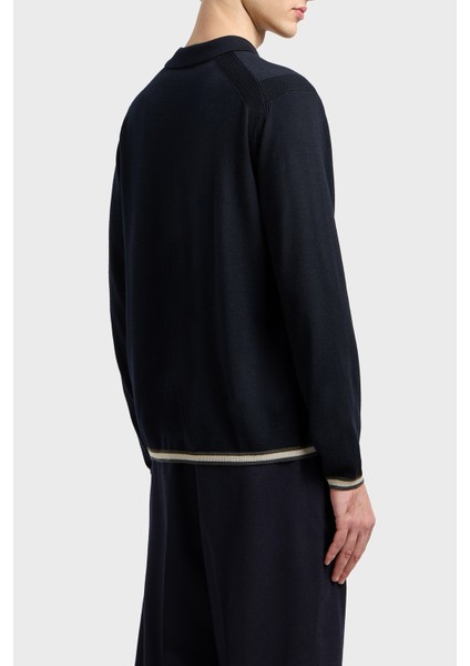 % 100 Yün Regular Fit Yarım Fermuarlı Polo Yaka Kazak Erkek Kazak EM001512 AF14158 UB118 fiyatları