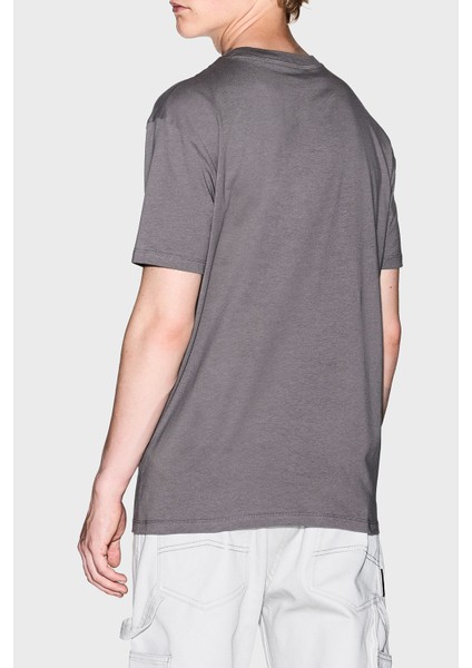 Logo Baskılı Pamuklu Regular Fit Bisiklet Yaka T Shirt Erkek T Shirt XM001403 AF16432 U8092 modelleri