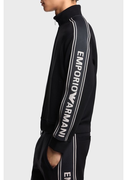 Logolu Pamuklu Regular Fit Dik Yaka Sweat Erkek Sweat EM002913 AF10013 UC001 fırsatları