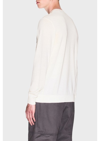 Logolu Yün Karışımlı Regular Fit Yuvarlak Yaka Kazak Erkek Kazak XM001329 AF11982 U0009 modelleri