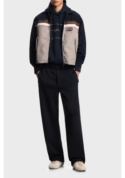 Logolu Şerit Detaylı Regular Fit Kapüşonlu Sweat Erkek Sweat EM002885 AF17545 UB118 fiyatları