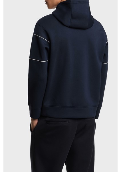 Logolu Şerit Detaylı Regular Fit Kapüşonlu Sweat Erkek Sweat EM002885 AF17545 UB118 modelleri