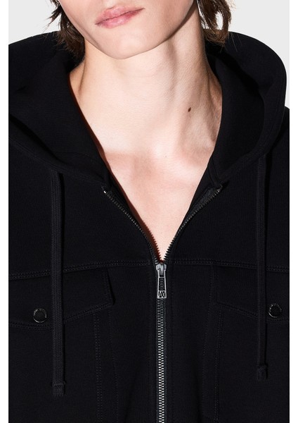 Streç Pamuklu Relaxed Fit Kapüşonlu Sweat Erkek Sweat XM000967 AF16222 UC001 fırsatları