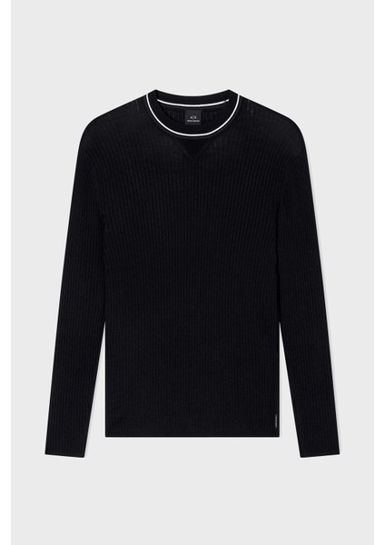 Yünlü Karışımlı Regular Fit Yuvarlak Yaka Kazak Erkek Kazak XM000893 AF14007 UC001 indirimleri