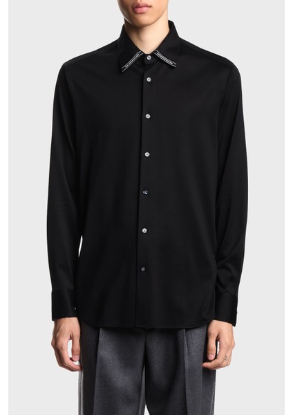 Logolu Pamuklu Regular Fit Klasik Yaka Gömlek Erkek Gömlek EM003055 AF10761 UC001