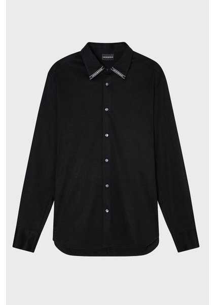 Logolu Pamuklu Regular Fit Klasik Yaka Gömlek Erkek Gömlek EM003055 AF10761 UC001 fırsatları