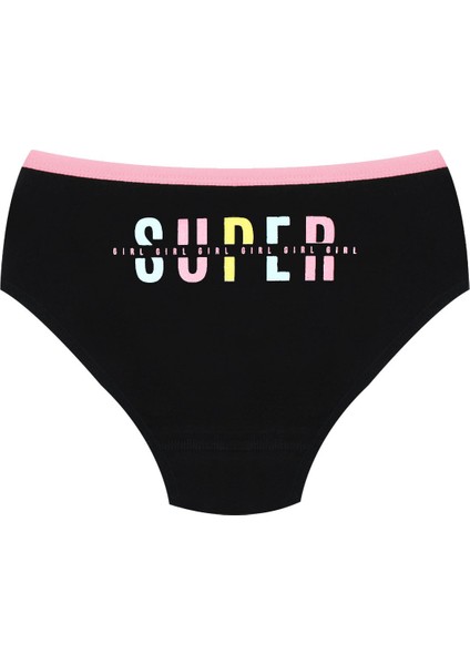 Kız Çocuk Külot 3'lü Baskılı (%96 Pamuk - %4 Elastan) modelleri