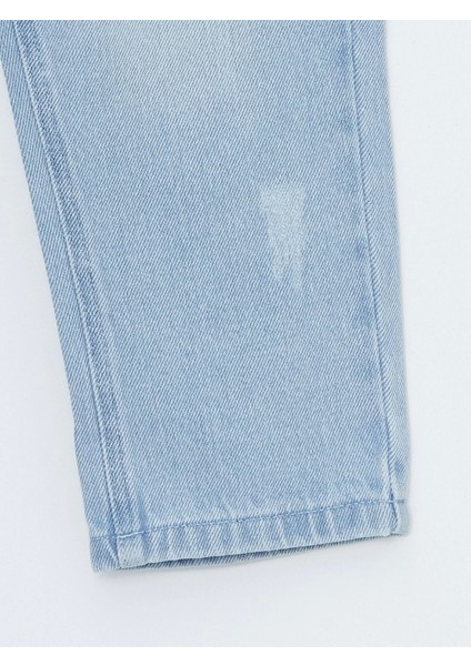 Lc Waıkıkı Mavi Beli Lastikli Basic Kız Bebek Jean Pantolon modelleri
