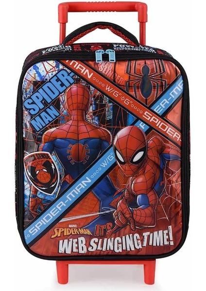 Spiderman Web Slinging Time Çekçekli Anaokul Çantası 41347