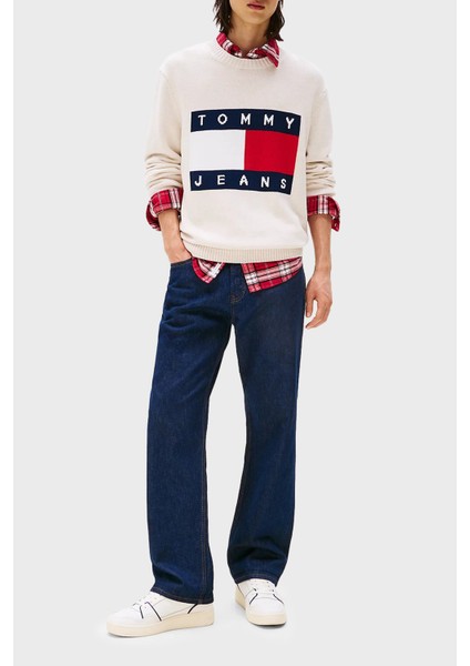 % 100 Pamuk Regular Fit Bisiklet Yaka Logolu Kazak Erkek Kazak DM0DM22105 Afn fiyatları