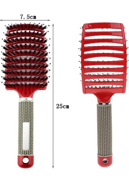 Saç Stili ile Siyah Kadın Saç Fırçası Saç Derisi Masaj Tarak Saç Fırçası Kıl Naylon Islak Kıvırcık Detangle Saç Fırçası Salon Kuaförlük Şekillendirici Araçları (Yurt Dışından) fiyatları