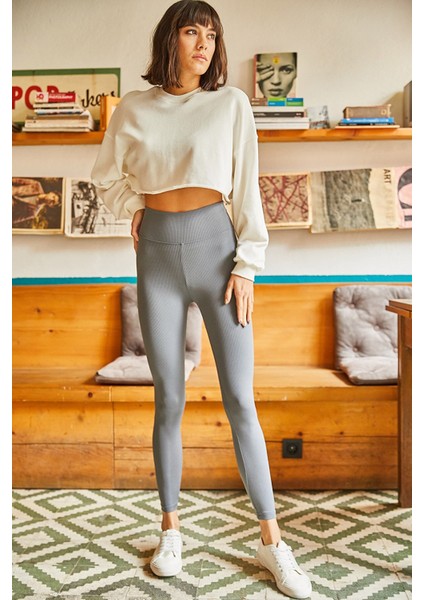 Merry Secret's Kadın Fitilli Spor Tayt