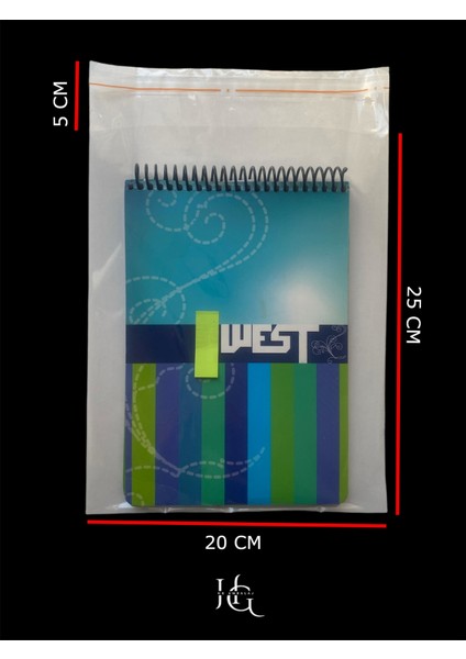 100 Adet 20X30 cm Bantlı Yapışkanlı Şeffaf Opp Jelatin Poşet ( 20X25+5)