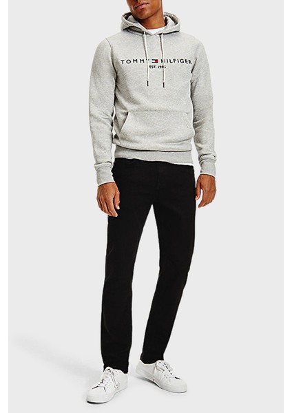 Logolu Pamuklu Regular Fit Kapüşonlu Sweat Erkek Sweat MW0MW10752 501 fiyatları