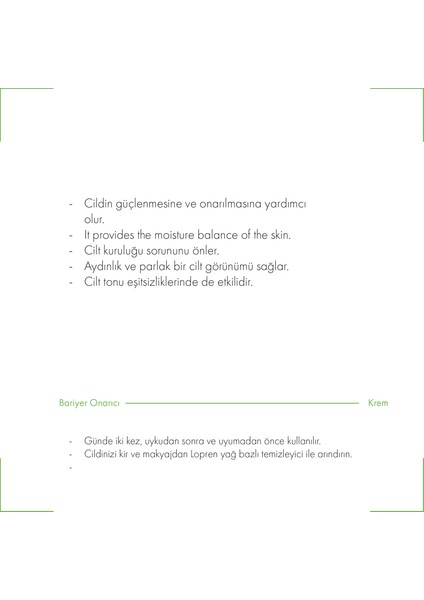 Bariyer Onarıcı & Güçlendirici Cilt Bakım Kremi 200 ml modelleri