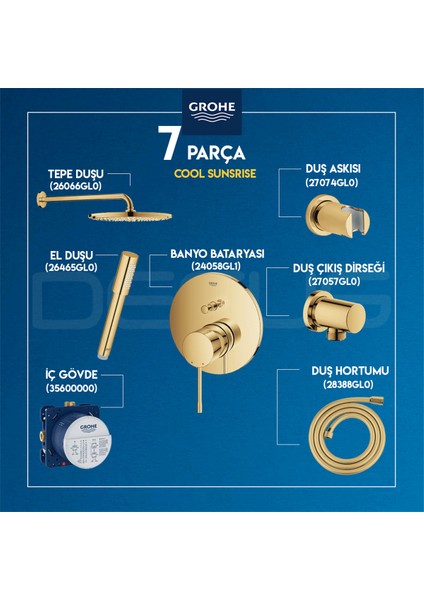 Essence Ankastre Set Cool Sunrıse + 26066GL0 + 26465GL0 + 27074GL0 + 27057GL0 + 28388GL0 + 24058GL1 + 35600000