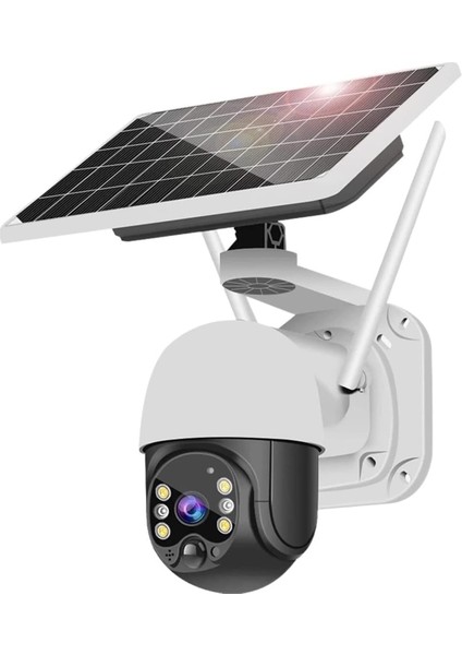 WS450 5mp Wifi Solar Ptz Güvenlik Kamerası 20W Güneş Enerjili Pır Sensör App Kontrollü Hd Kamera