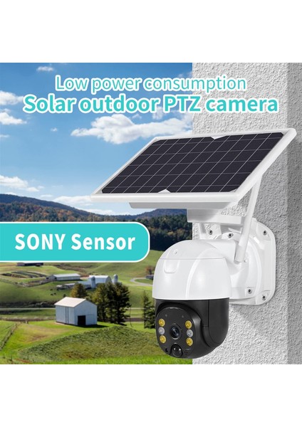 WS450 5mp Wifi Solar Ptz Güvenlik Kamerası 20W Güneş Enerjili Pır Sensör App Kontrollü Hd Kamera modelleri