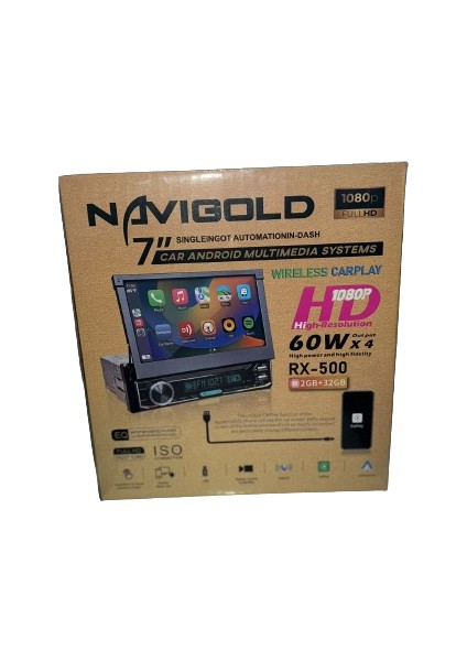 RX-500 Android Multimedya, Fm, Bluetooth, Carplay, Android Auto, Çift Usb, Arka Kamera Indash