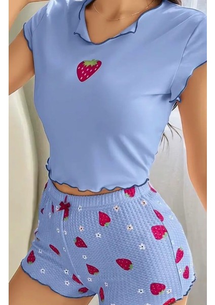 Çilek Desenli Şort Alt Üst Takım fiyatları