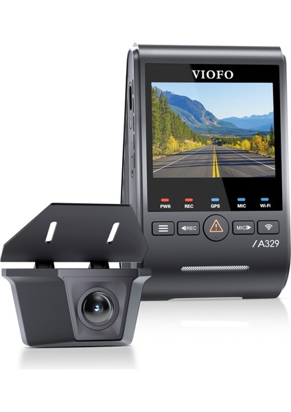 A329SW 2 Kameralı Ön ve Dış Arka Su Geçirmez 4K 60FPS+2K Sony Starvıs 2 Sensör Gps'li Araç Kamerası fırsatları