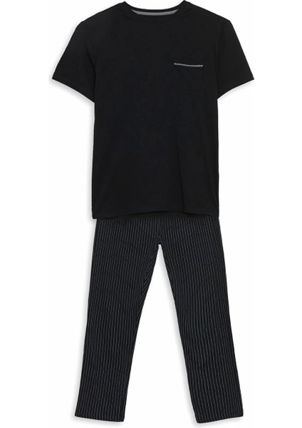 Lc Waıkıkı Siyah Standart Kalıp Erkek Pijama Takımı