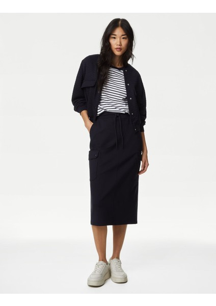 Saf Pamuklu Kısa Kollu Çizgili T-Shirt indirimleri