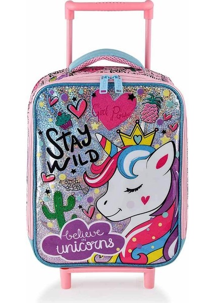 Unicorn Girl Power Çekçekli Anaokul Çantası 48310