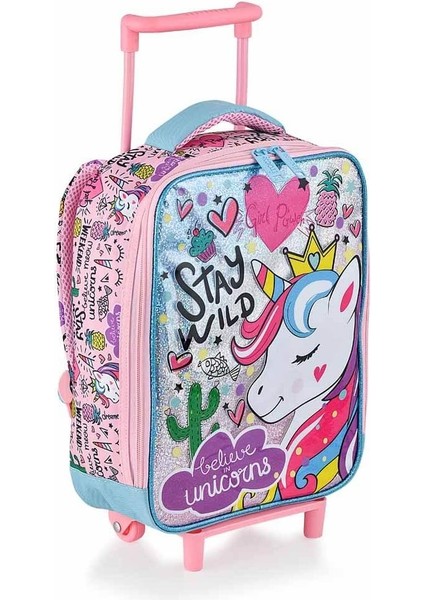 Unicorn Girl Power Çekçekli Anaokul Çantası 48310 fiyatları