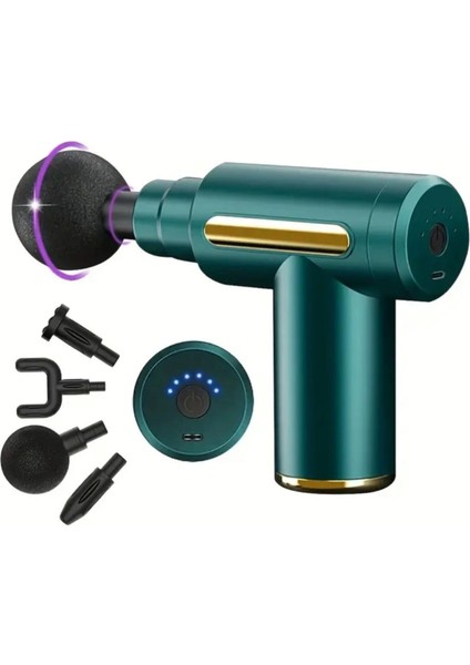 4 Masaj Başlıklı Titreşim Şarj Edilebilir Küçük Masaj Aleti