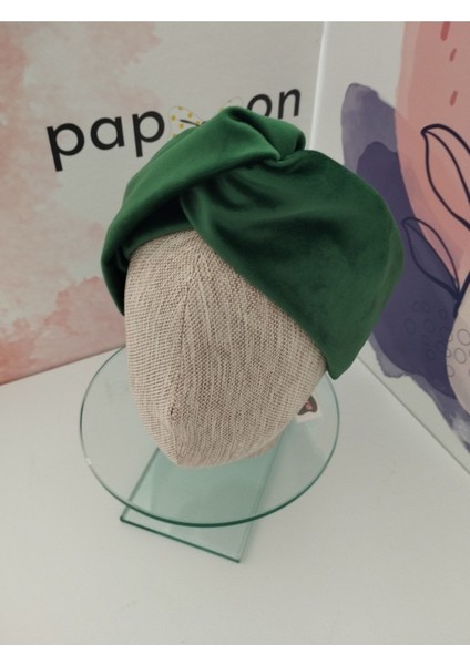 Kadife Bandana - Yeşil - Organik & El Yapımı