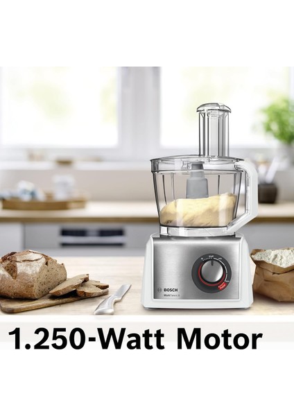 Multitalent 8 MC812S814 Mutfak Robotu – 45 Fonksiyon, 3.9l Xxl Hazne, 1.5l Blender, 1250W, Paslanmaz Çelik / Beyaz modelleri