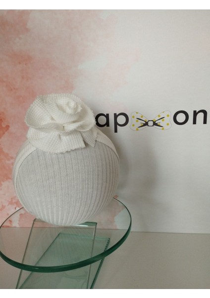 Örgü Saç Bandı - Beyaz - Organik & El Yapımı fiyatları