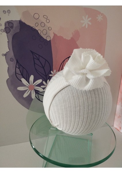 Örgü Saç Bandı - Beyaz - Organik & El Yapımı modelleri