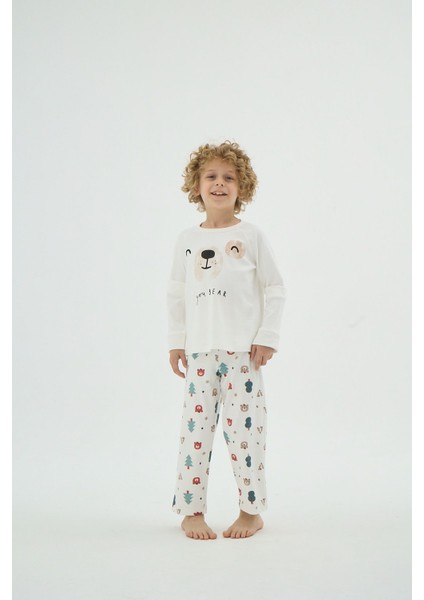 8918 Erkek Ç. Baskılı Pijama Takım