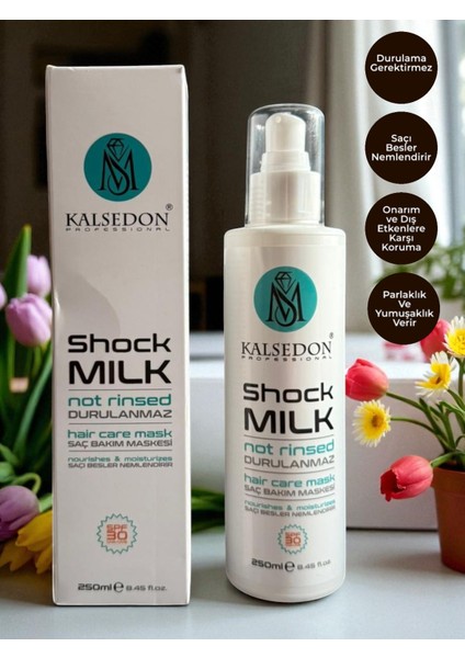 Shock Milk Durulamasız Keratin Saç Bakım Maske Sütü 250 ml