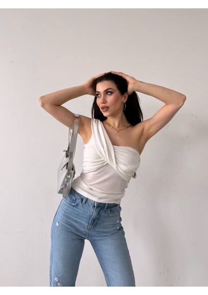 Tek Omuz Buzzy Bluz
