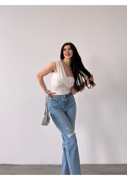 Tek Omuz Buzzy Bluz fiyatları