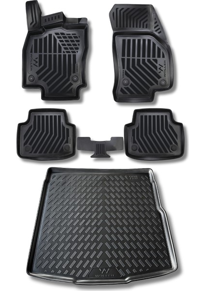 Vw Passat B8 Paspas Bagaj Havuzu Set 2015 2023 Arası 3D Wöller Ultraflex Set fiyatları