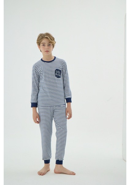 8939 Erkek Ç. Baskılı Pijama Takım