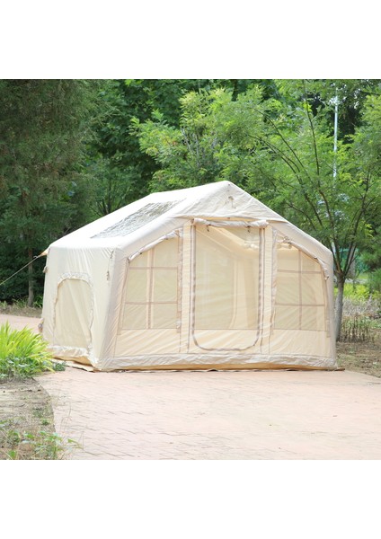 Galaksi Serisi | 8 M² Şişme Kamp Çadırı – 4 Mevsim – Geniş & Şeffaf Tavanlı – 315X250X220 cm