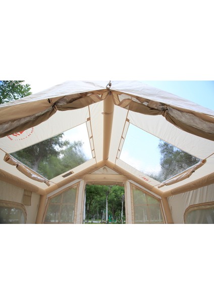Galaksi Serisi | 8 M² Şişme Kamp Çadırı – 4 Mevsim – Geniş & Şeffaf Tavanlı – 315X250X220 cm