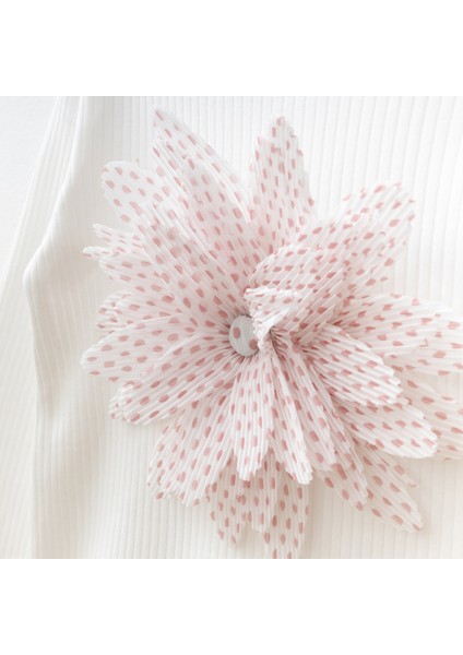 Çiçek Aksesuarlı Şort Etekli Kız Çocuk Takım fiyatları