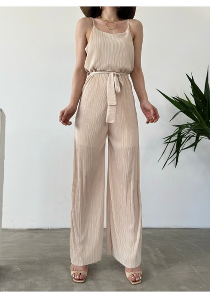 Ip Askılı Kuşaklı Krinkle Tulum fiyatları