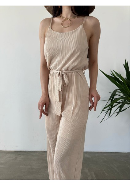 Ip Askılı Kuşaklı Krinkle Tulum fırsatları