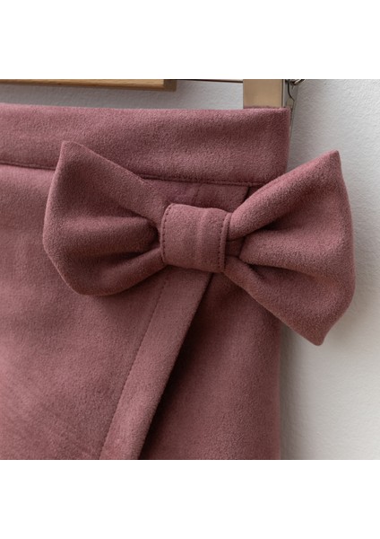 Çiçek Aksesuarlı Şort Etekli Kız Çocuk Takım modelleri