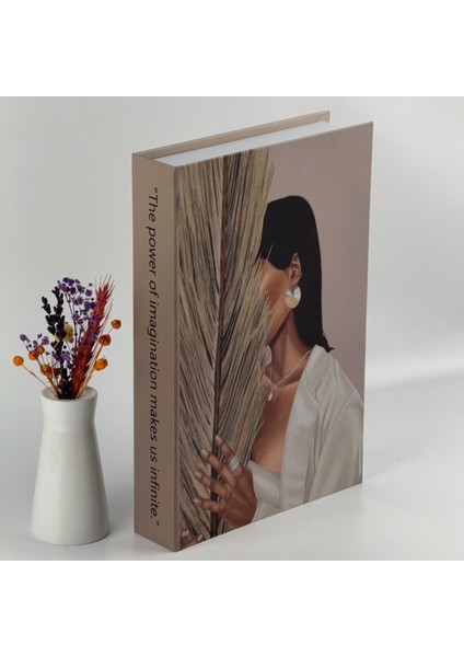 Kitap Görünümlü Dekoratif Kutu, Iskandinav Tarzı Kitap Şeklinde Saklama Kutusu, Ev Dekorasyonu, Modern Ev Dekorasyonu- Power Of Imagination