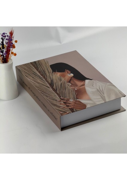 Kitap Görünümlü Dekoratif Kutu, Iskandinav Tarzı Kitap Şeklinde Saklama Kutusu, Ev Dekorasyonu, Modern Ev Dekorasyonu- Power Of Imagination fiyatları