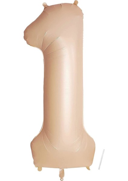 1 Rakamı Karamel Folyo Balon 34 Inch 86 cm