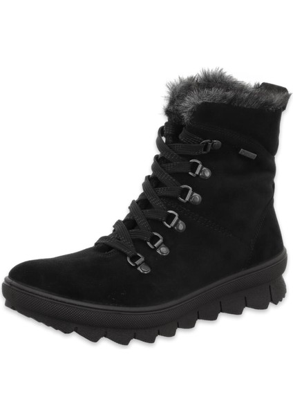 000530 Z Novara Gore-Tex Deri Siyah Kadın Bot